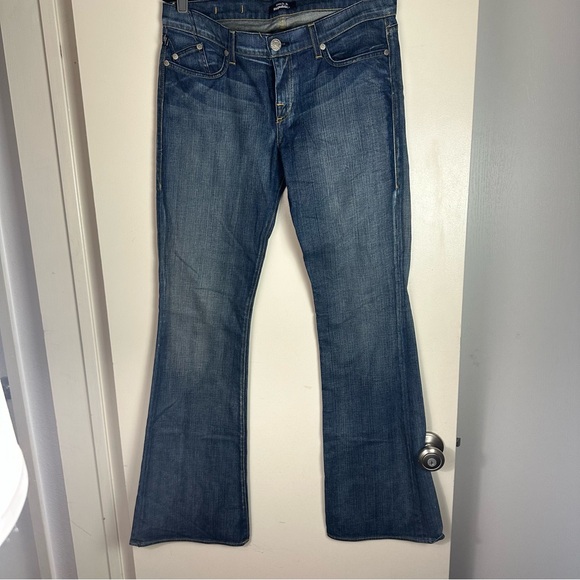 Rock & Republic Roth Radison Low Rise Y2K Inspired Rhinestone Bootcut Jeans 32 - Picture 4 of 15